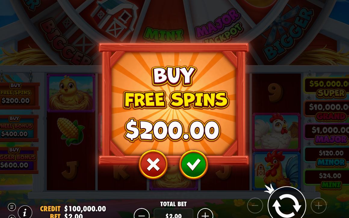 Barn wheel turned into an active prize wheel